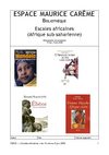 Escales africaines (Afrique sub-saharienne) - Bibliographie non-exhaustive