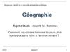 Présentation d'une séquence de géo en seconde bac pro 3 ans 