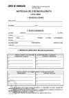 Matrícula 2º Bachillerato