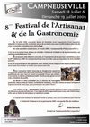 Dossier inscription Festival Artisanat et Gastronomie 2009
