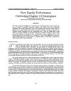 Finance | Corporate Finance | New Equity Performance Following Chapter 11 Emergence