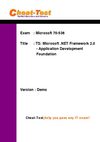 Cheat-Test latest Free 70-536 Exam Questions
