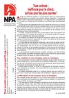 Tact NPA31 : Taxe carbone : inefficace pour le climat, surtaxe pour les plus pauvres !