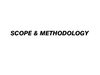 Scope & Methodology
