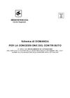 Schema di domanda barriere