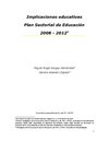 Implicaciones Educativas del Plan Sectorial 2008-2012