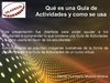 Qué es una Guía de Actividades y Cómo se usa