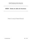 M204 : Suites et séries de fonctions