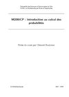 M206-ICP : Introduction au calcul de probabilités