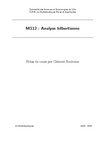 M312 : Analyse hilbertienne