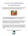 Best Places To Buy Electronic Cigarette