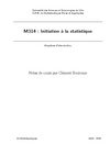 M314 : Initiation à la statistique (Introduction)