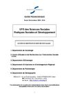 Guide pédagogique de la Licence de sociologie à Strasbourg