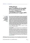 Méthodologie pour l’évaluation de la qualité de l’environnement des sites émetteurs d’éléments...