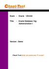 Cheat-test 1Z0-042 Oracle Database 10g Free Exam Questions