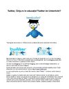 Twitter in educaţie?Twitter im Unterricht? 