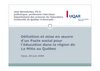 Définition et mise en œuvre d'un Pacte social pour l’éducation dans la région de La Mitis au Québec