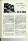 Revue Congolaise illustrée no8 Aout 1958 - Avec les pygmées (Batwa) -