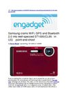 Samsung crams WiFi, GPS and Bluetooth 2.0 into well-specced ST1000(CL65) point-and-shoot