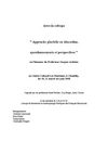 Approche plurielle en éducation, questionnements et perspectives (en l'honneur du Professeur Jacques Ardoino)