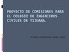 Proyecto de Comisiones para El Colegio de Ingenieros Civiles