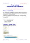Presentare con le bolle blu