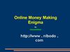 Online Money Making Enigma - Part1