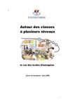 Enseigner dans une classe multi-niveaux, étude de cas des classes des écoles d'entreprise du réseau de la Mission...