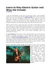 Learn To Play Electric Guitar