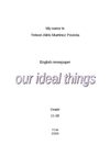 our ideal things
