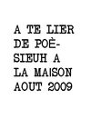 atelier de poèsieuh