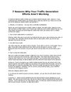 7ReasonsWhyYourTrafficGenerationEffortsArentWorking