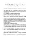 4oftheTop5SearchEngineBenefitstoArticleMarketing