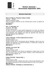 Liste de nouveautés section jeunesse des silos, médiathèque de Chaumont, septembre 2009