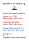 So reagieren unsere Volksvertreter auf Anfragen - no comment!
