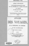 Annales des voyages, de la géographie, de l'histoire et de l'archéologie, avec cartes et planches 1868