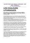 LES COULEURS LITURGIQUES 
