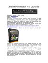 Protect My PDF - Free PDF Protection Tool Released