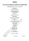 Rectificatif : semaine du goût 2009