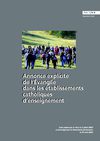 Annonce explicite de l’Évangile dans les établissements catholiques d’enseignement