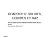 5EME PHYSIQUE CHAPITRE II: SOLIDE, LIQUIDE, GAZ