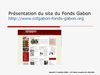 Présentation du projet "Fonds Gabon"