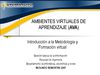 Ambientes Virtuales de Aprendizaje