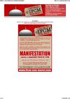 Manifestation contre le financement public de l'Institut français de civilisation musulmane