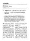 An architectural and structural craniofacial analysis a new lateral cephalometric analysis J Delaire