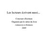 Concours d'écriture 2009