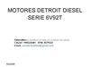 MOTORES DETROIT DIESEL SERIE 6V92T