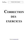 Synthèse d'espèces chimiques (Correction des exercices - Version 2008)
