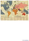 1942 POST-WAR NEW WORLD MAP by Maurice Gomberg