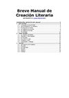 Breve Manual de Creación Literaria